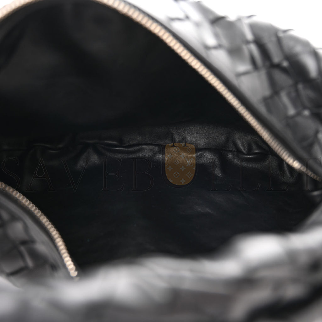 BOTTEGA VENETA NAPPA INTRECCIATO TEEN JODIE HOBO BLACK (37*25*8cm)